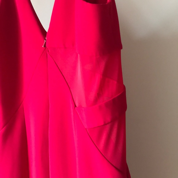 Jay Godfrey Red evening gown with side mesh panel. - Picture 5 of 6